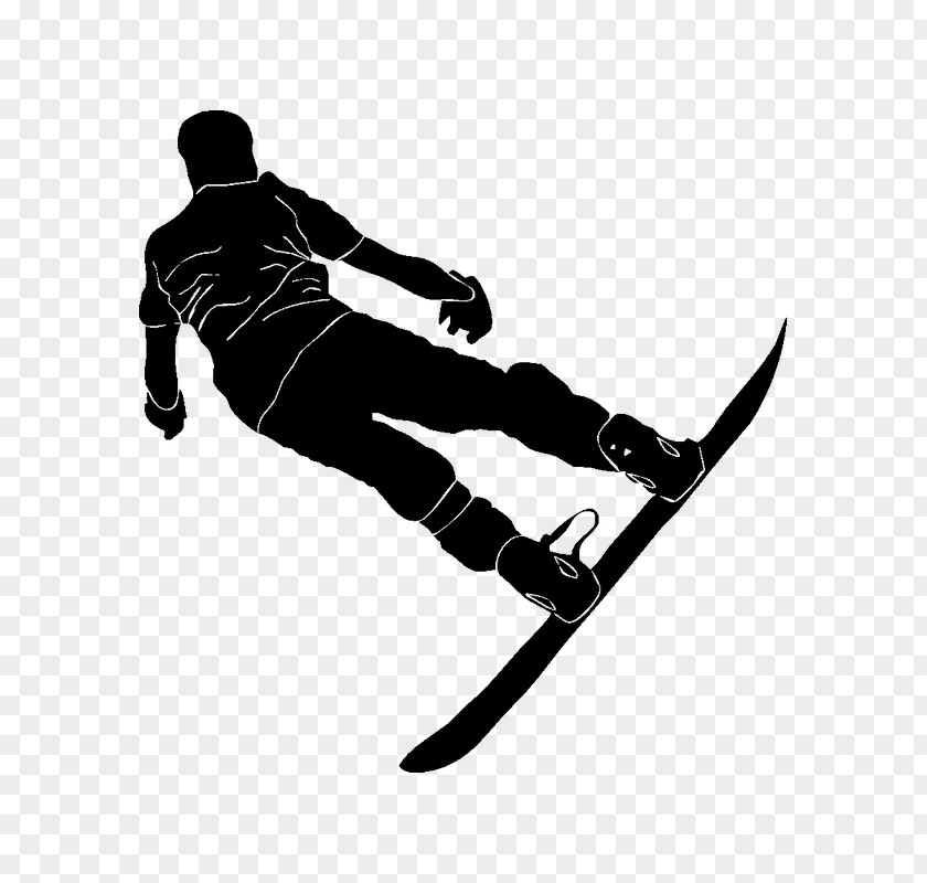 Skiing Snowboarding Sports Silhouette PNG