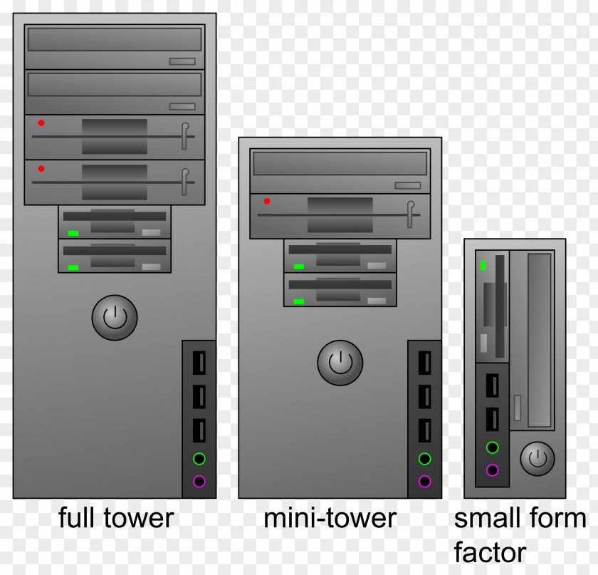 Mini Computer Cases & Housings Servers Clip Art PNG