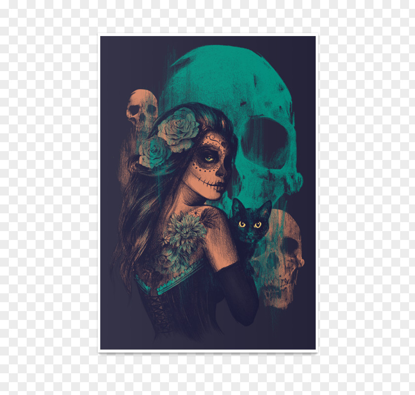 Skull La Calavera Catrina Mexican Cuisine Day Of The Dead PNG