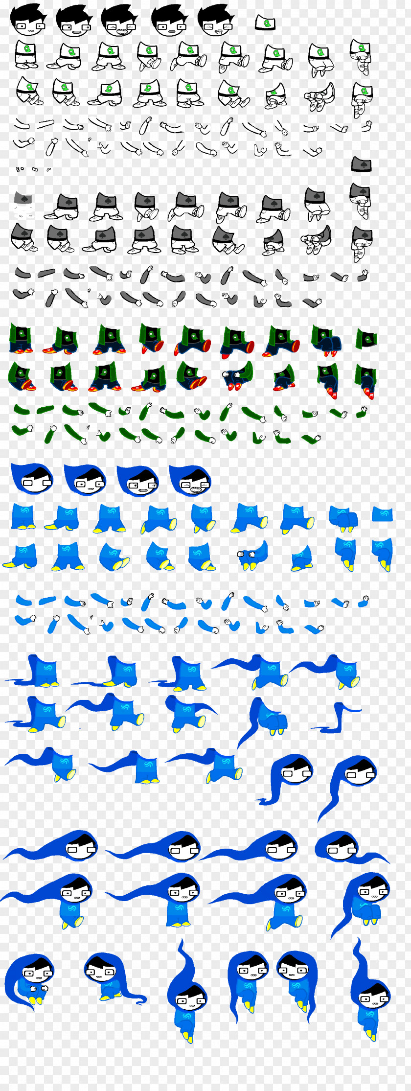 Sprite Pixel Art Homestuck Game PNG