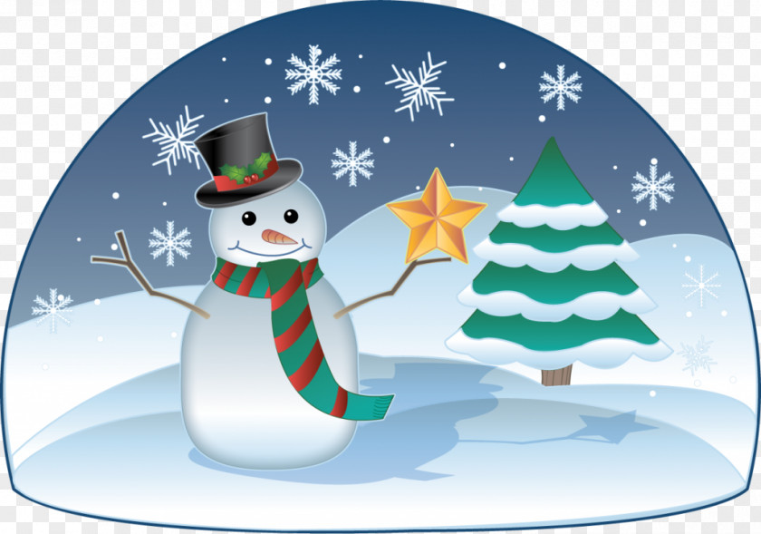 Winter Snowman Clip Art PNG