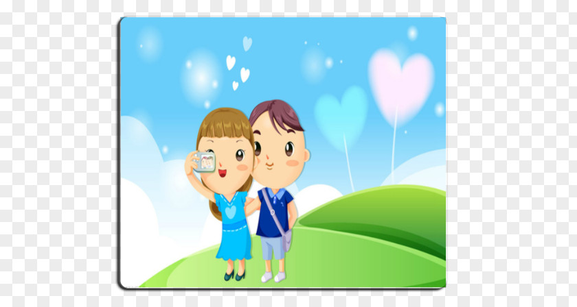 Couple Romantic Vector Graphics Love Image Desktop Wallpaper Animated Cartoon PNG