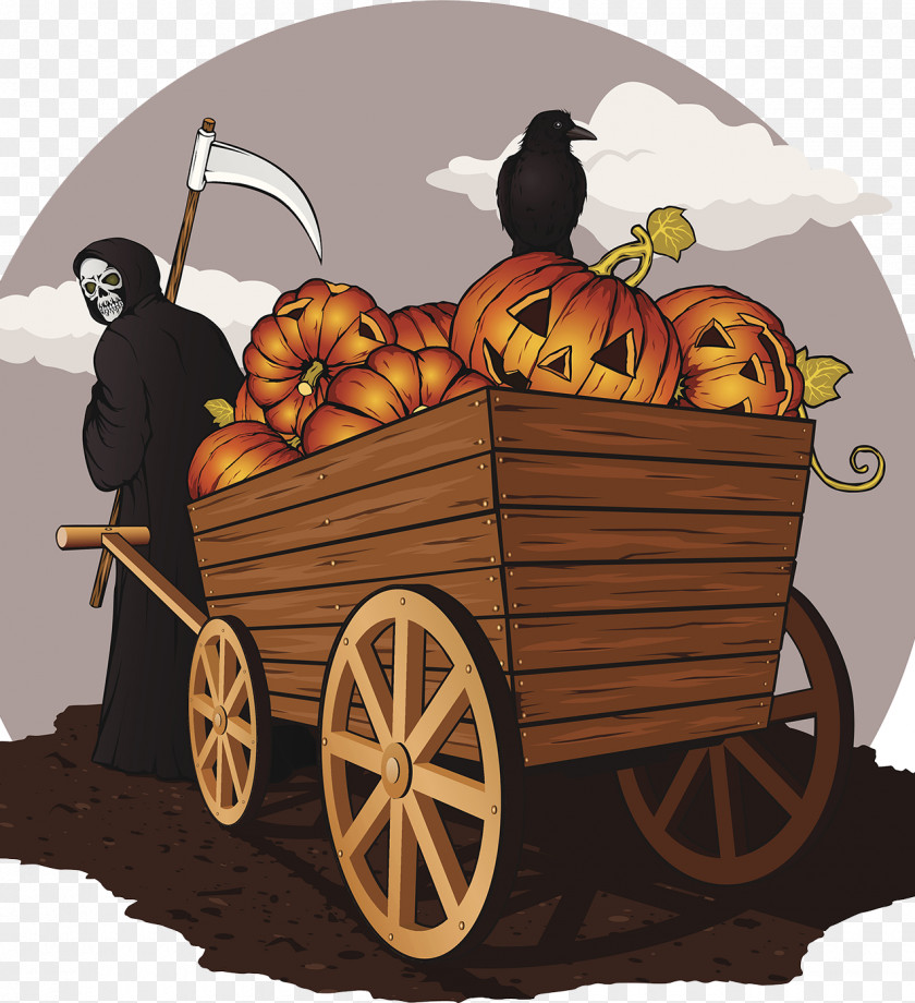 Halloween Poster Death Illustration PNG
