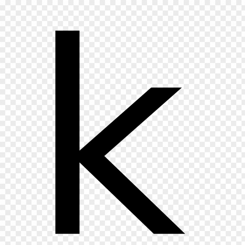 Serif Letter Case K Alphabet PNG