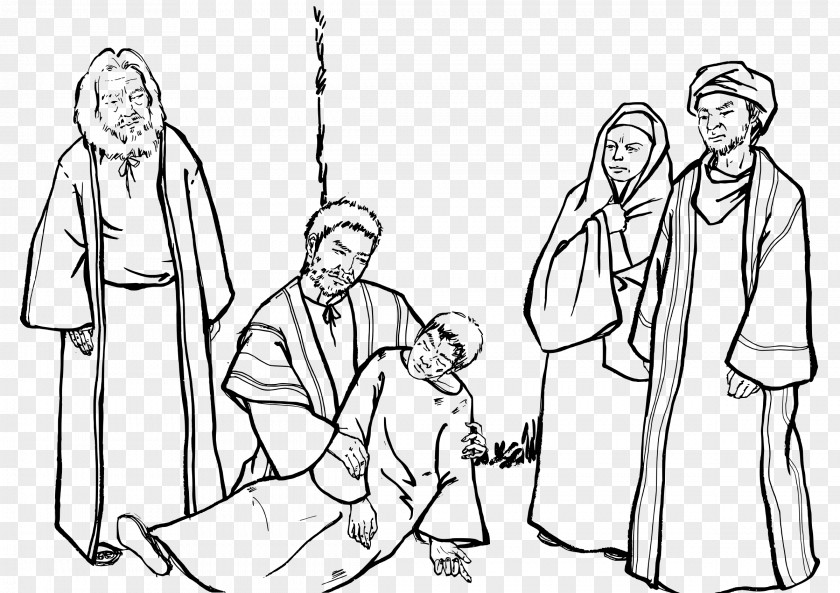 The Old Man Who Fell And Bled Acts Of Apostles New Testament Clip Art PNG