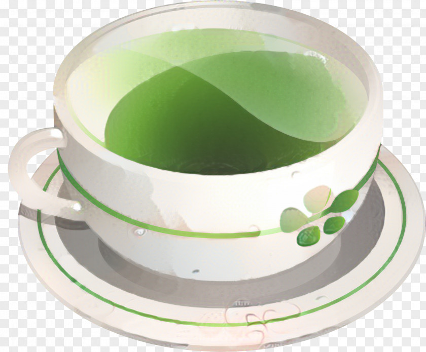 Porcelain Dinnerware Set Background Green PNG