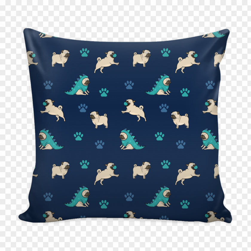 Pug Pillow Cushion Throw Pillows Pattern PNG