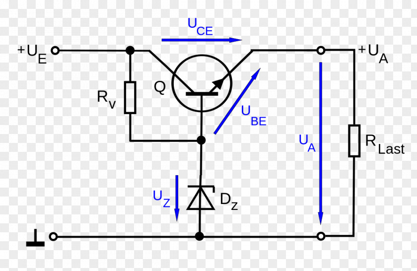 Stab Voltage Regulator Circuit Diagram Electronic Electronics Schematic PNG