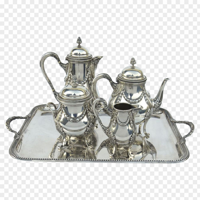 Tea Leaf Set Sterling Silver Jewellery PNG