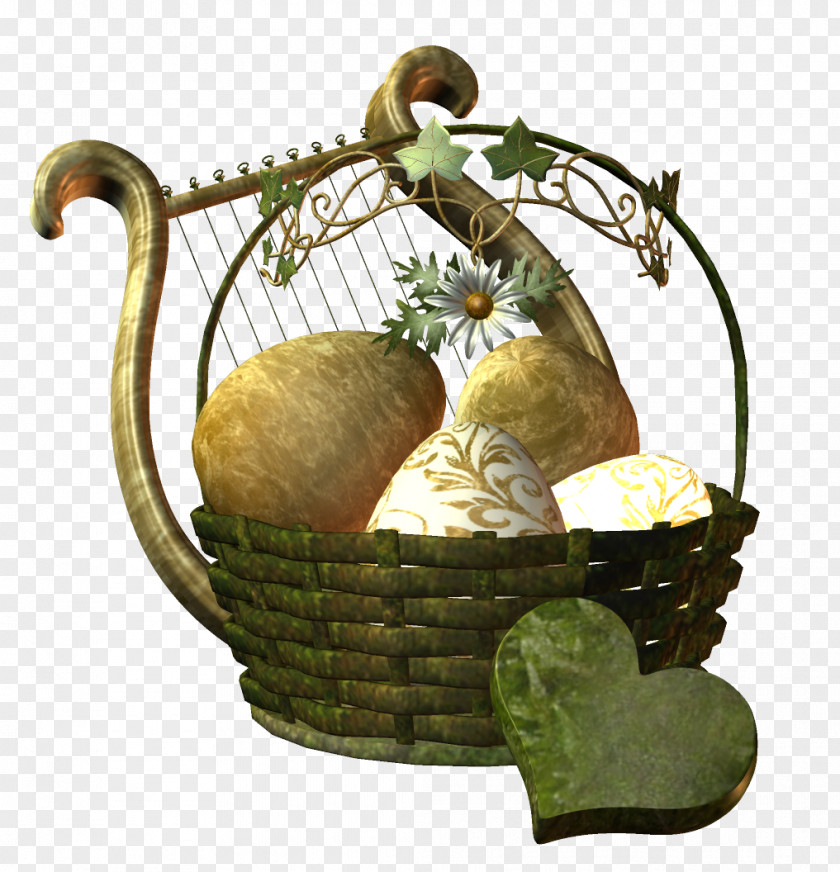 Easter Basket Egg PNG