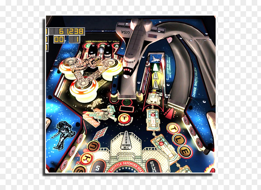 Flippers The Pinball Arcade Space Shuttle Putty Squad PlayStation 4 PNG