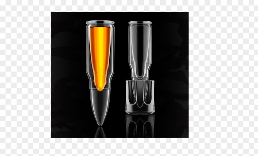 Glass Shot Glasses Bullet .50 BMG Caliber PNG