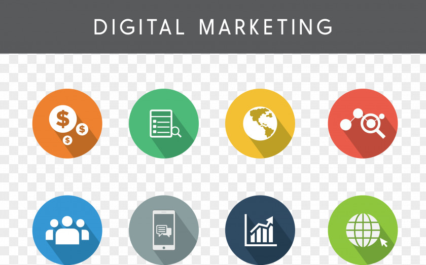 Digital Color Element Marketing Online Advertising PNG