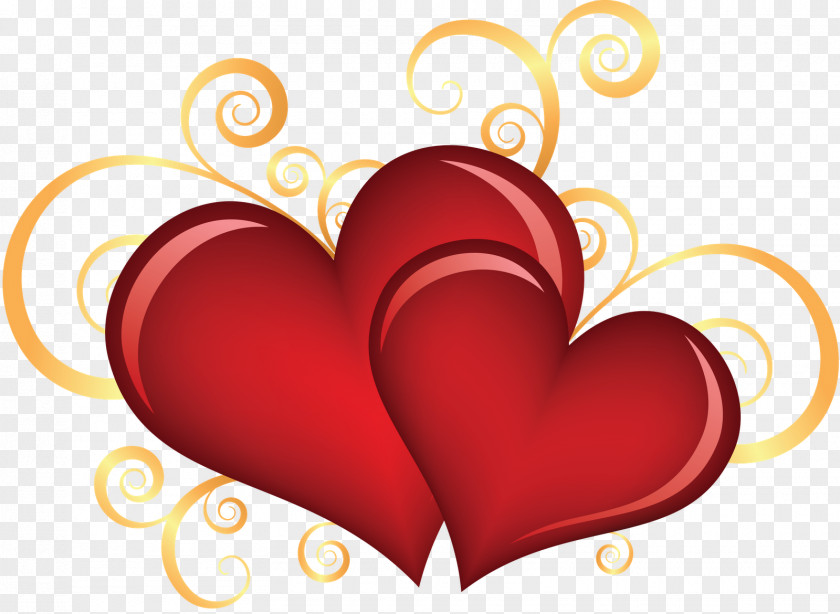 Double Happiness Heart Love PNG