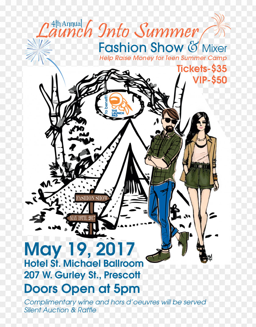 Fashion Festival Flyer Teen Summer Camp Show Poster Illustration PNG