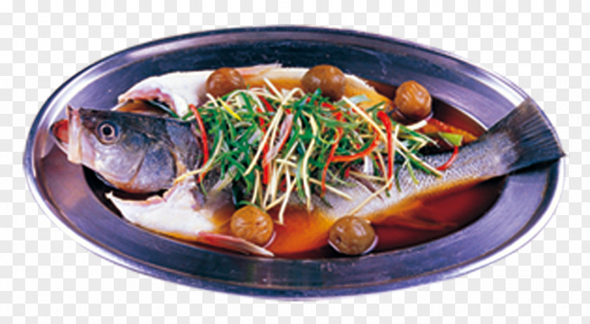Steam Fish Thai Cuisine Chinese Recipe Seafood Dish PNG