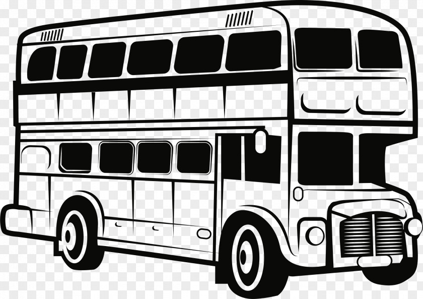 Bus Double-decker Clip Art Transit Openclipart PNG