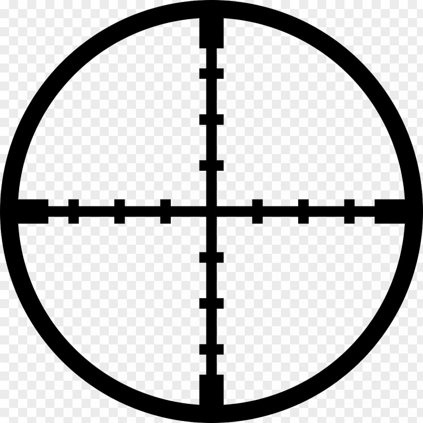 Crosshairs Reticle Telescopic Sight Clip Art PNG