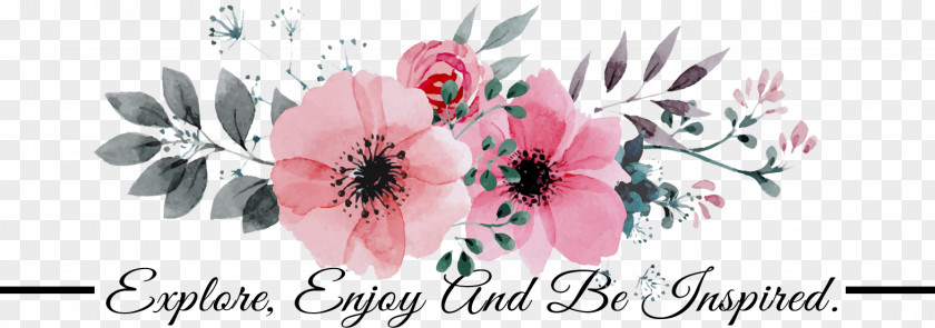 Design Floral Watercolor Painting Vector Graphics Image PNG