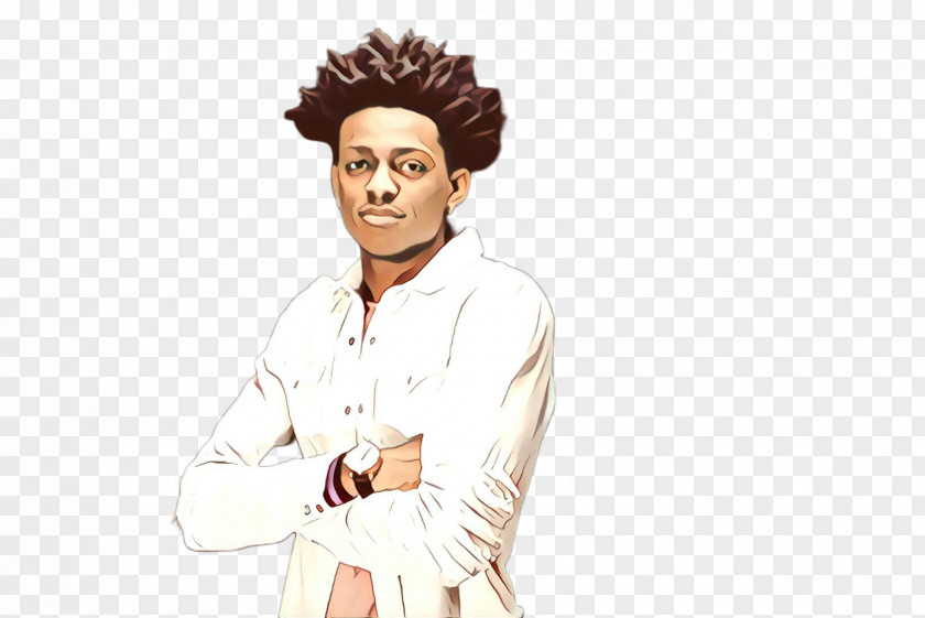 Gesture Fictional Character Hair Cartoon Hairstyle Black Afro PNG