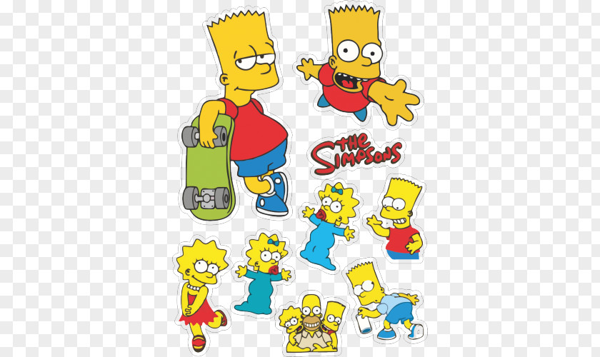 Bart Simpson Sticker Homer Marge Clip Art PNG