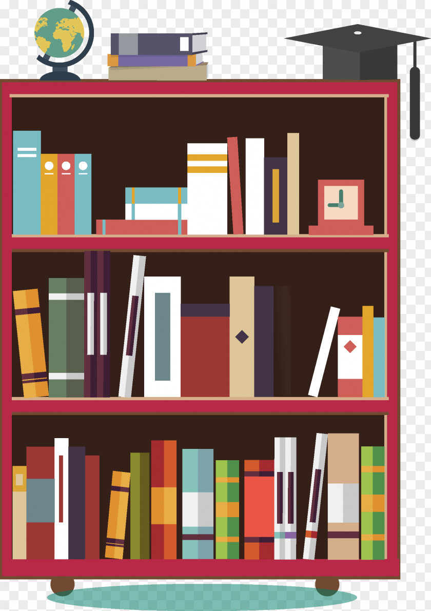 Books On The Shelves Bookcase Shelf PNG