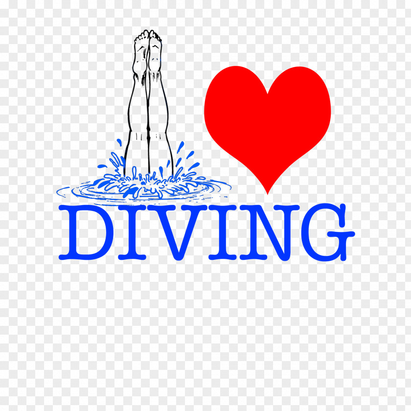 Diving Heart M-095 Logo Brand Clip Art PNG