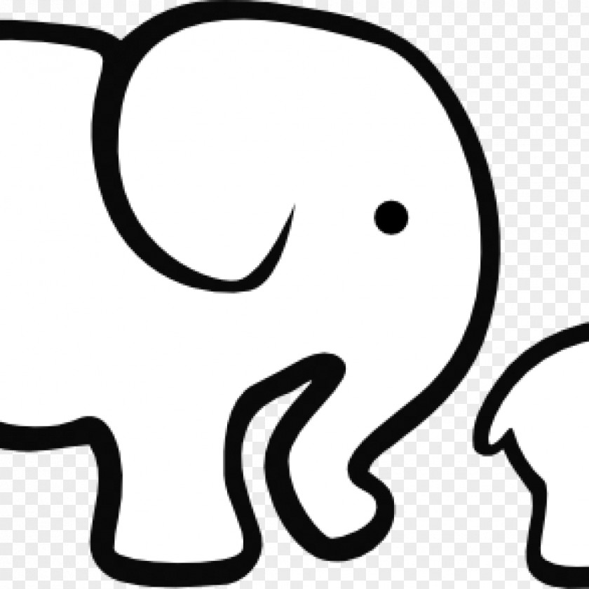 Elephants Clip Art Image Vector Graphics Illustration PNG