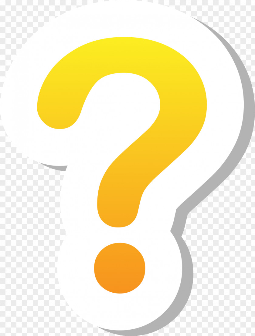 Pale Yellow Question Mark Adobe Illustrator Icon PNG