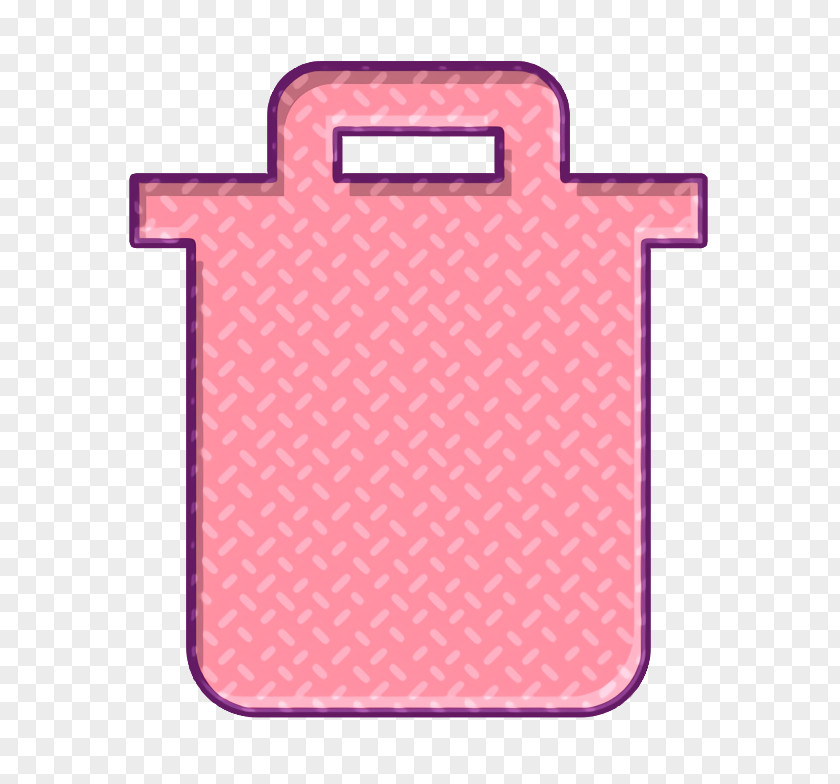 Peach Material Property Bin Icon Garbage Man PNG