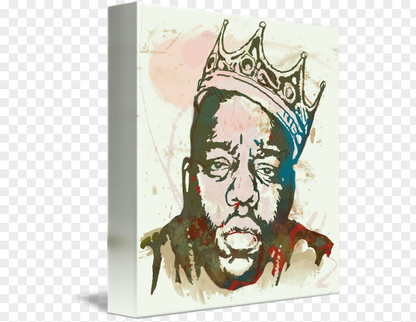 BIGGIE The Notorious B.I.G. Stencil Drawing PNG