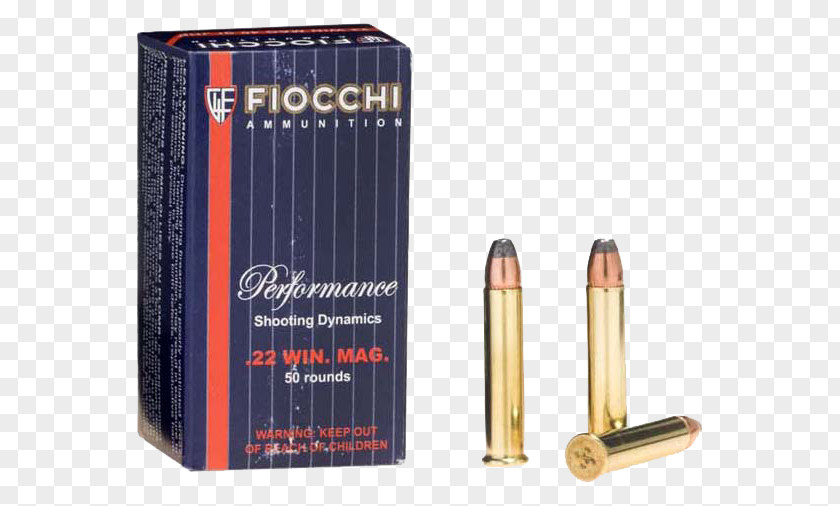 Ammunition .22 Winchester Magnum Rimfire Full Metal Jacket Bullet Firearm PNG