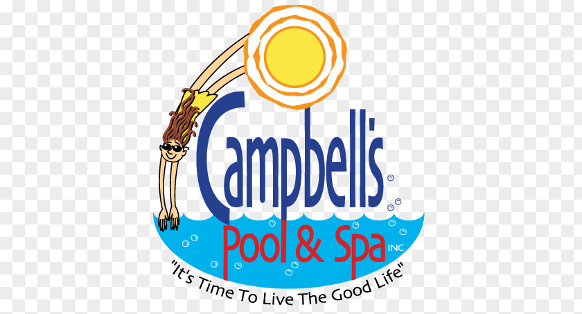 Campbell's Pool & Spa Logo Brand Graphic Design PNG