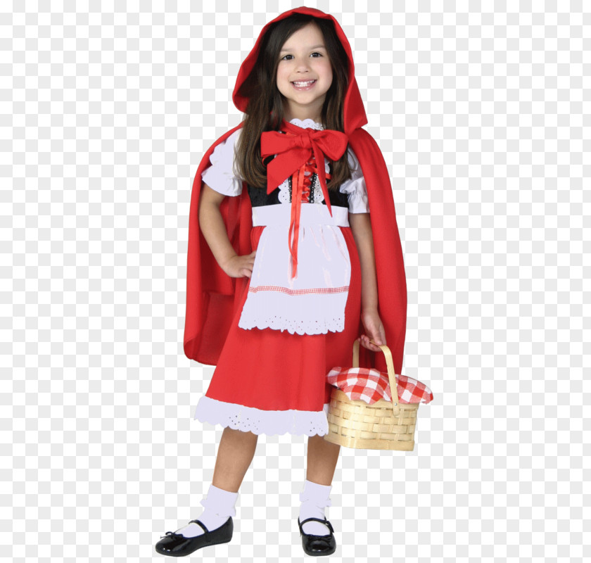 Child Little Red Riding Hood Big Bad Wolf Halloween Costume PNG