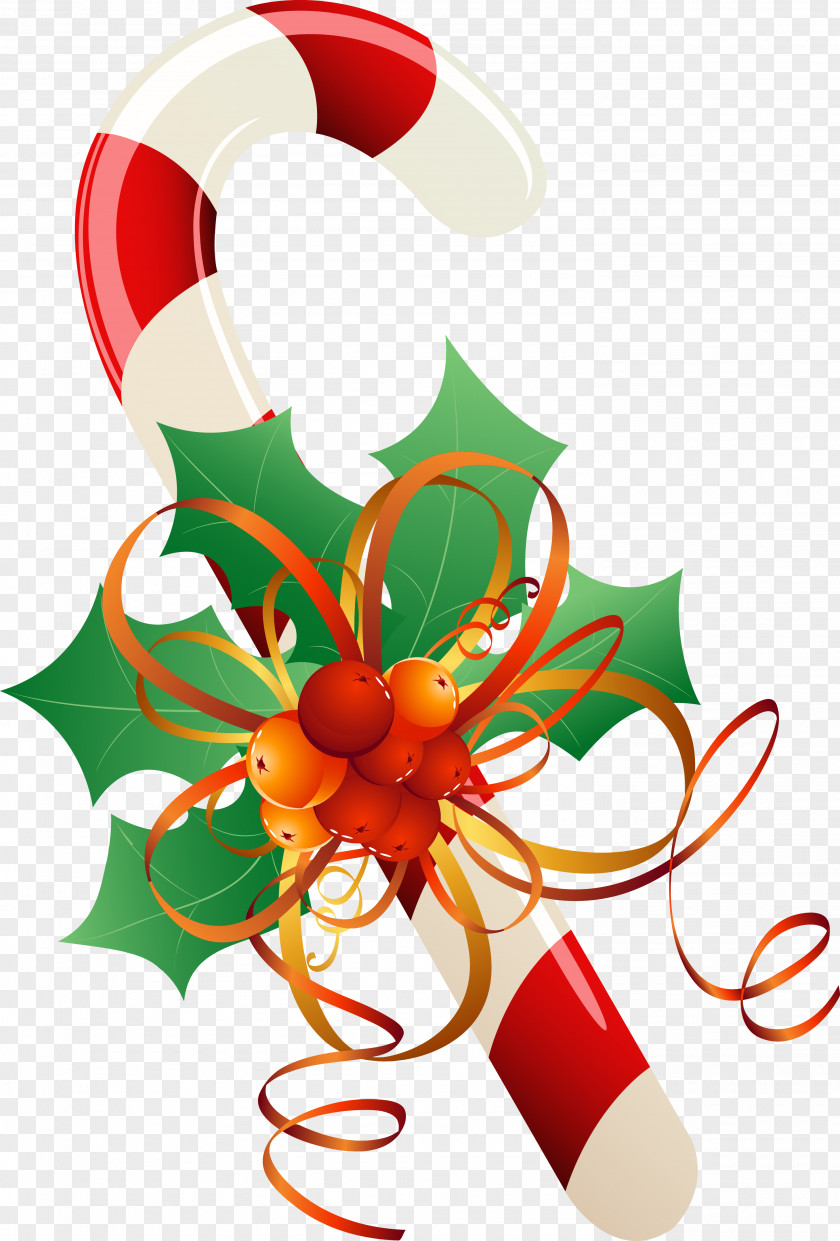 Christmas Candy Cane Ornament Decoration PNG