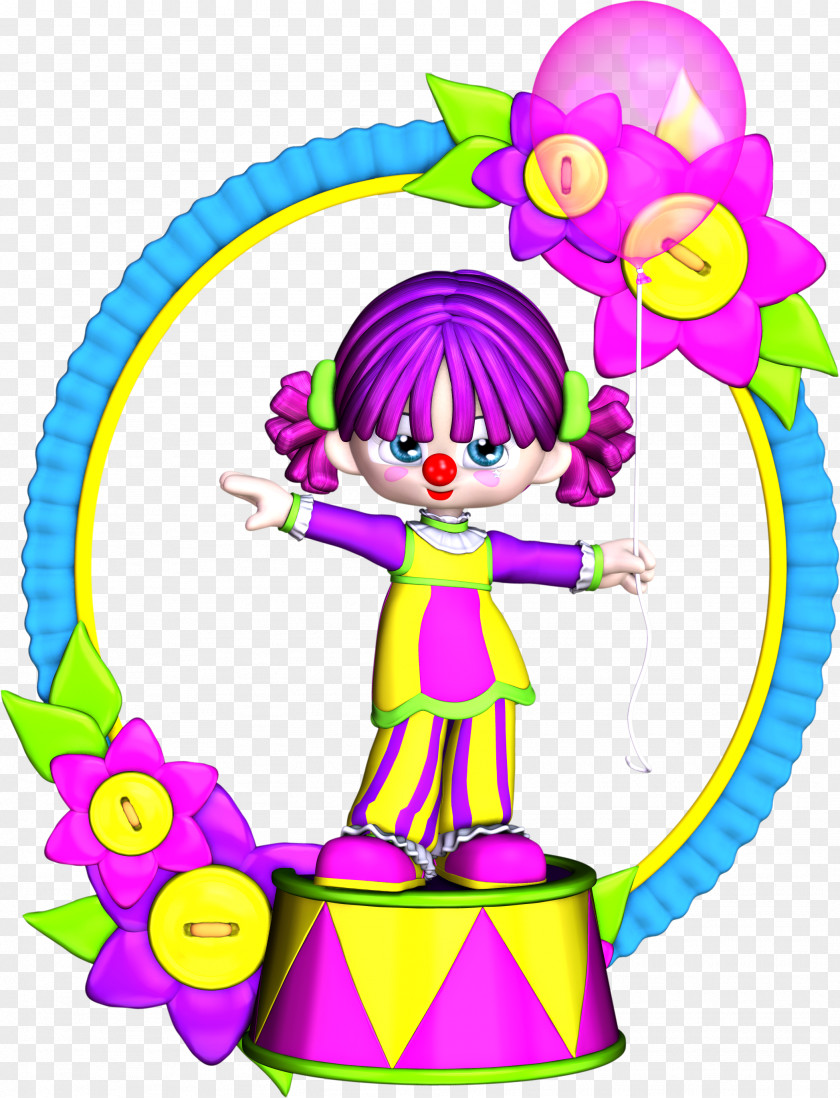 Clown Cartoon Clip Art PNG