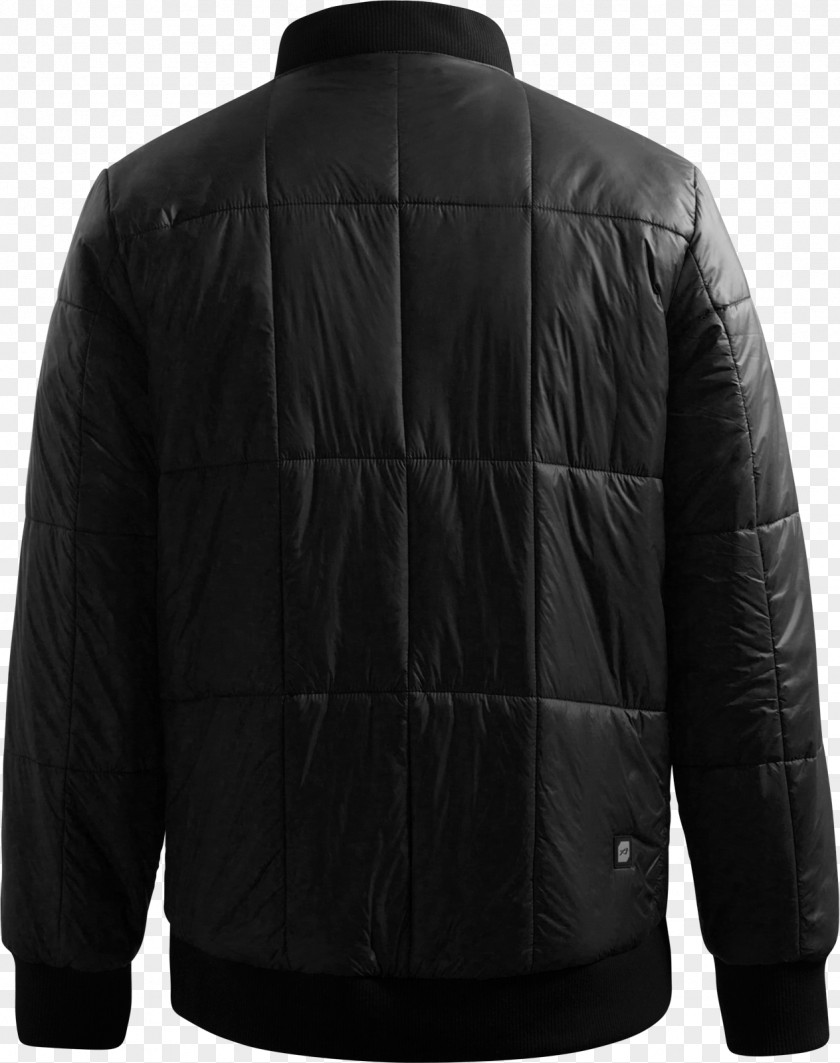Flight Jacket Leather Fur Sleeve PNG