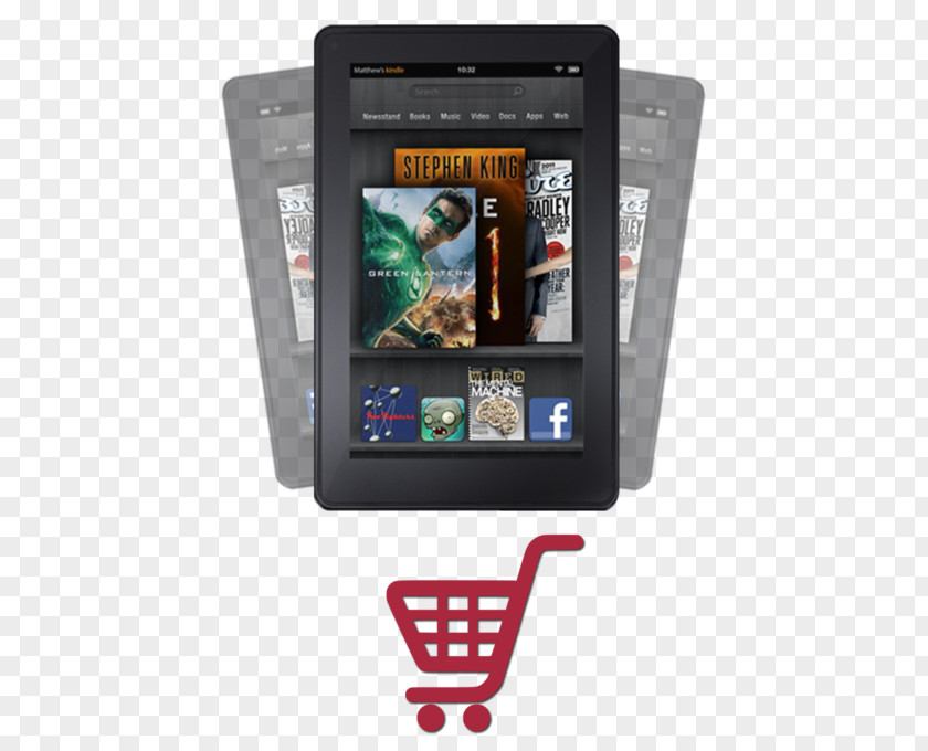 Amazon.com Kindle Fire HD Paperwhite E-Readers HDX PNG