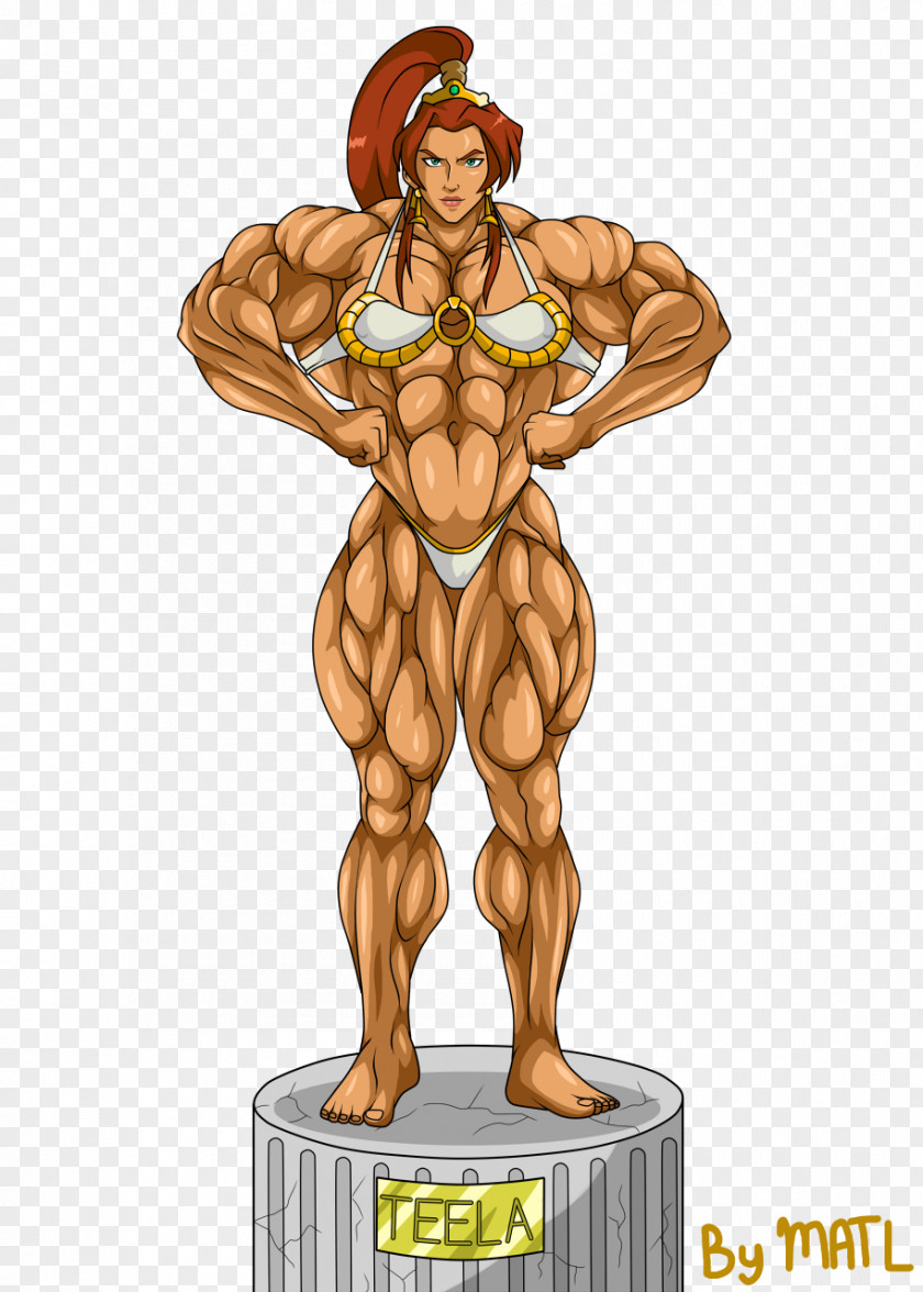 Body Builders Teela He-Man Muscle Female Masters Of The Universe PNG