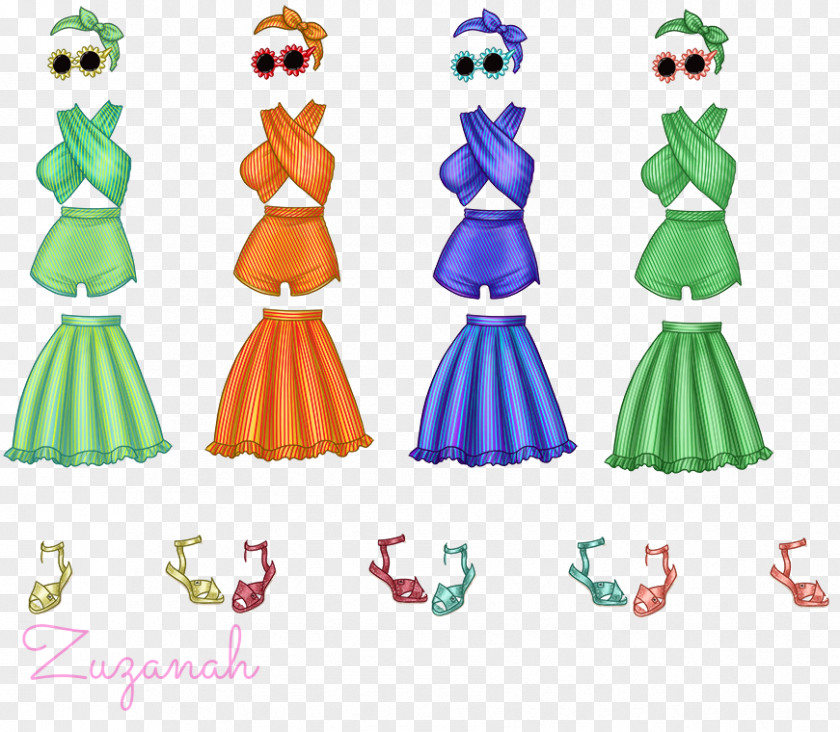 Dress Character Line Clip Art PNG