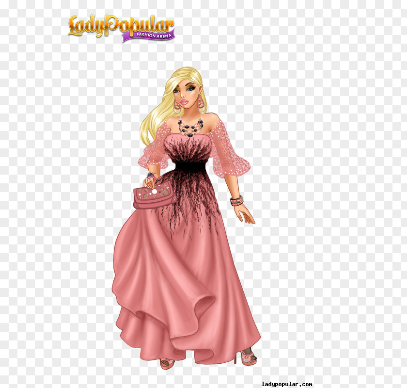 Dress Lady Popular Fashion Pin Ball Gown PNG