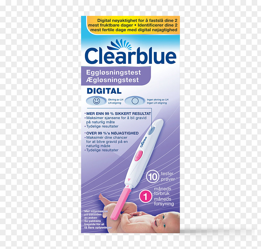 Single-Pack Clearblue Digital Ovulation Test – 7 Pack OvulatietestClearblue Pregnancy With Conception Indicator PNG