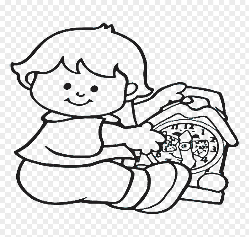 Toy Coloring Book Drawing Child Clock PNG