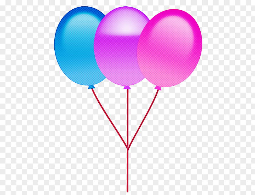 Balloon Pink Party Supply Violet Purple PNG
