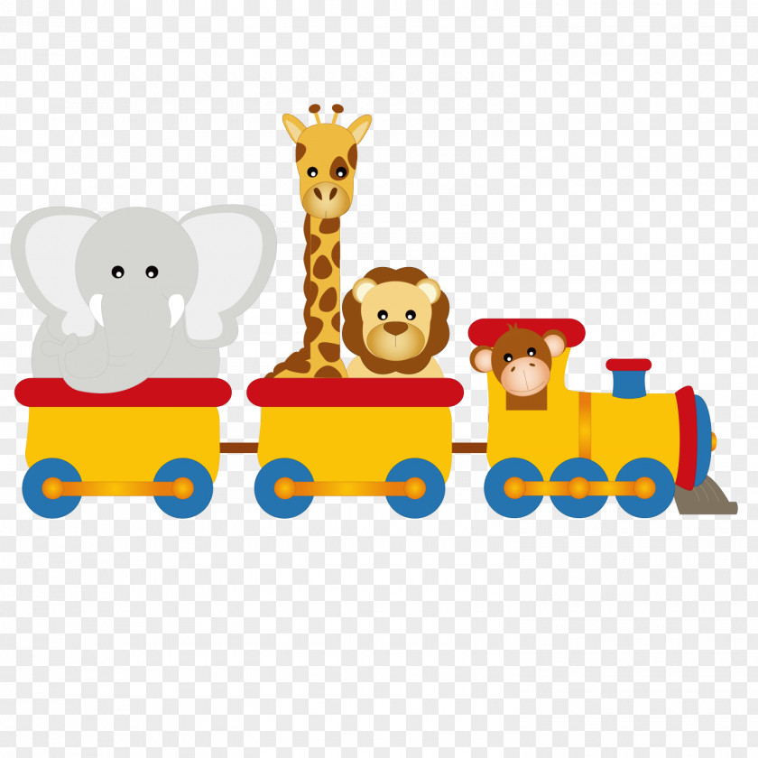 Cartoon Train Infant Clip Art PNG