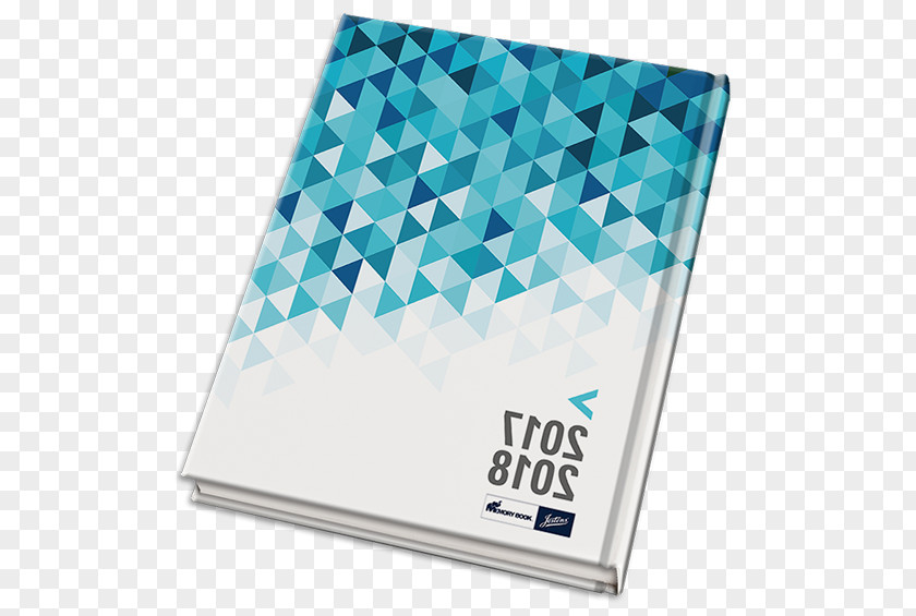 Geometric Cover Yearbook School Book PNG