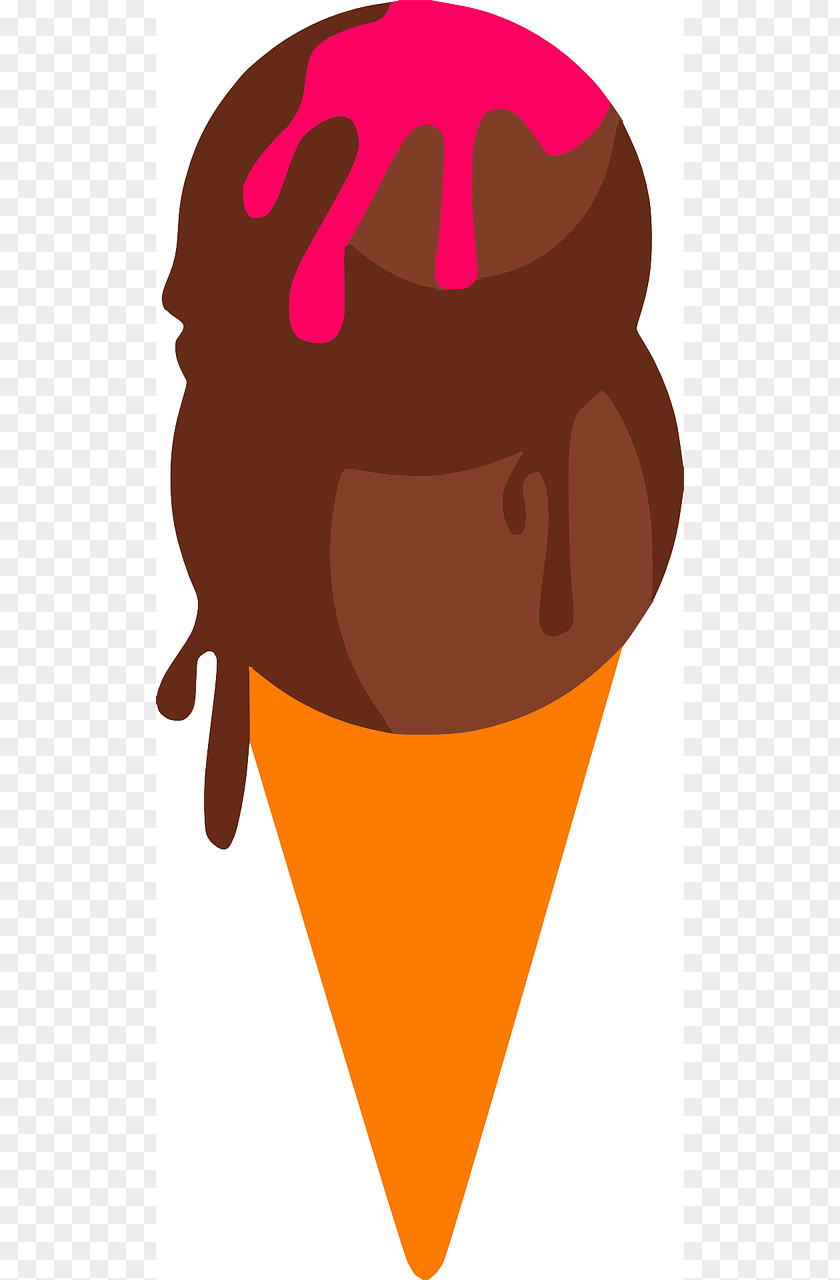 Ice Cream Cones Chocolate Waffle Clip Art PNG