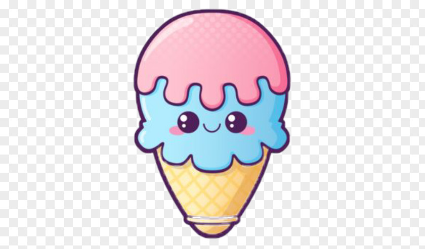 Ice Cream Sticker Redbubble Kavaii Decal PNG