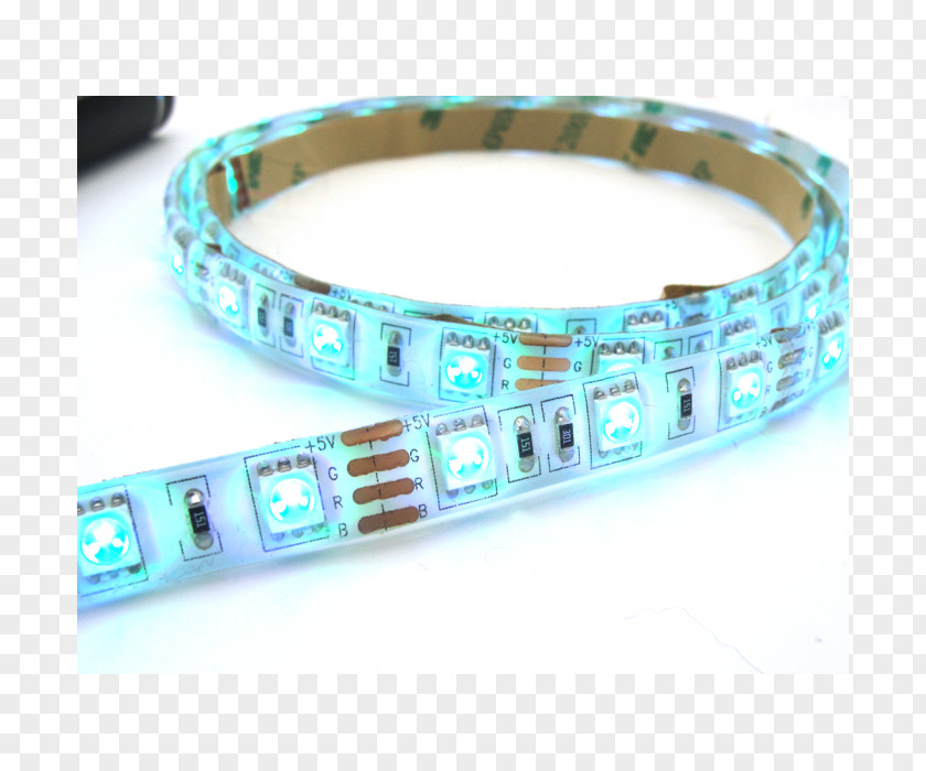 Led Strip Turquoise Bracelet Bangle Bead Wristband PNG