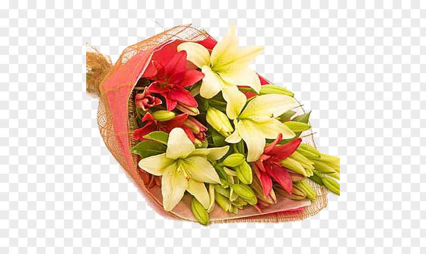 Lily Bouquet Flower Floristry Delivery PNG